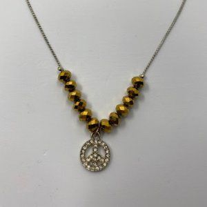 Gold Peace Necklace